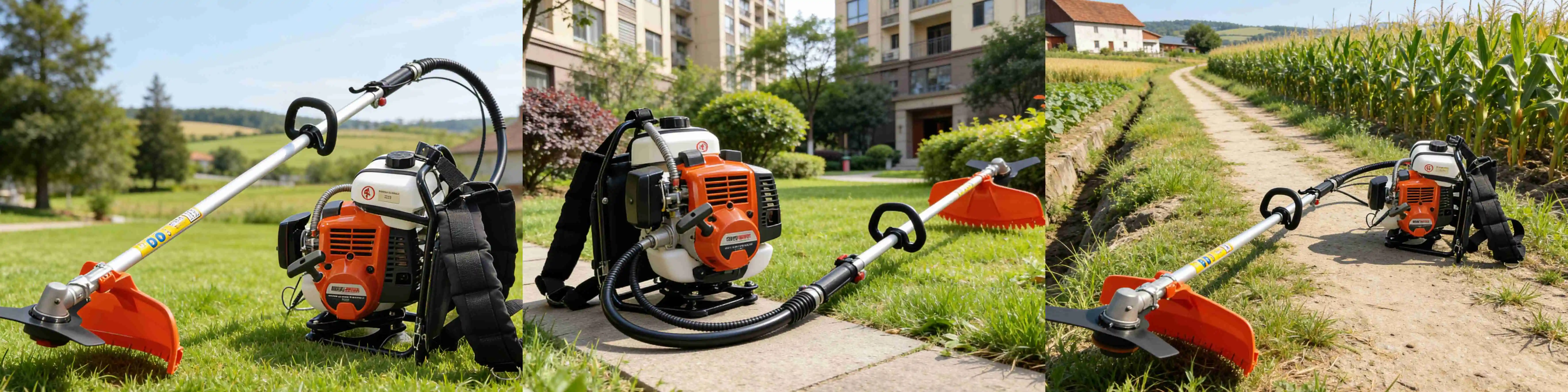 JUSEN 43cc Float Type Garden Use Backpack Grass Brush Cutter-applications