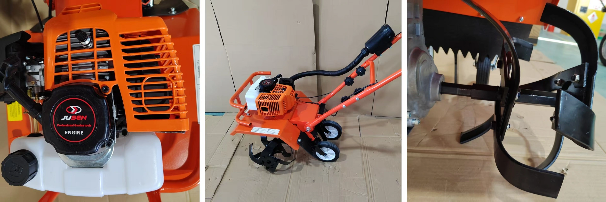 JUSEN 2-Stroke Mini Garden Tiller Cultivator -Product Overview1 JUSEN 2-Stroke Mini Garden Tiller Cultivator -Product Overview1