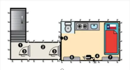 Underground courtyard safe room