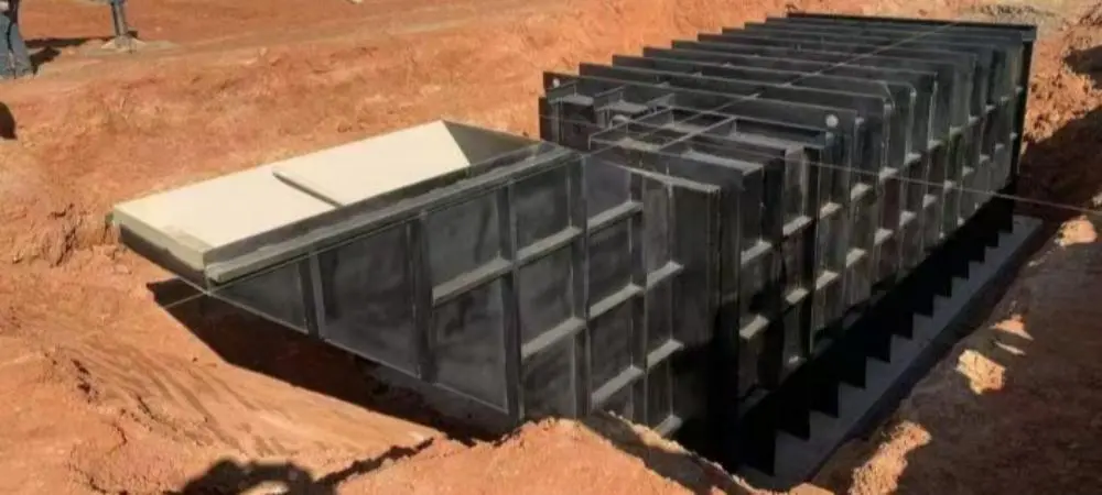 Underground courtyard safe room