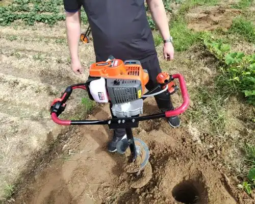 Powerful 43cc 2-Stroke Electric-Start Earth Auger with Easy Operation